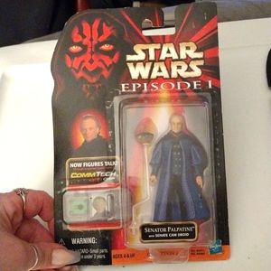 Vintage Star Wars Senator Palpatine W/ Senate Cam Droid Episode I Collection 2